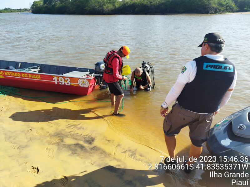 Bombeiros localizam corpo de turista do Pará que havia desaparecido no Delta do Parnaíba