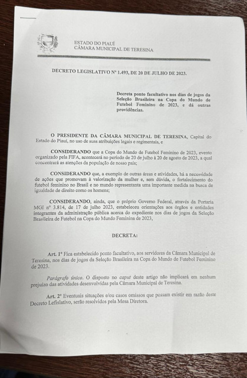 Decreto Legislativo - (Reprodução redes sociais)