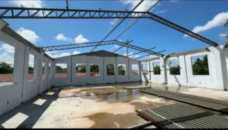 Obras da nova Biblioteca Central da Uespi - (Divulgação CCOM)