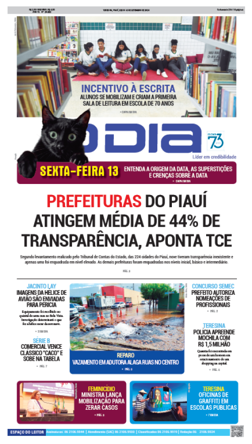 Confira os principais destaques do Jornal O Dia desta sexta-feira (13)