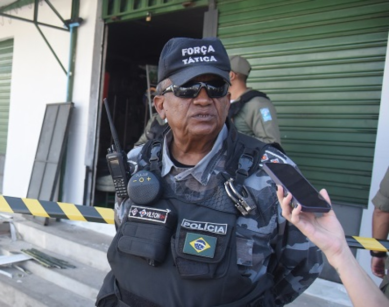 Tenente Vilson, do 1º Batalhão da Polícia Militar - (Assis Fernandes/ODIA)