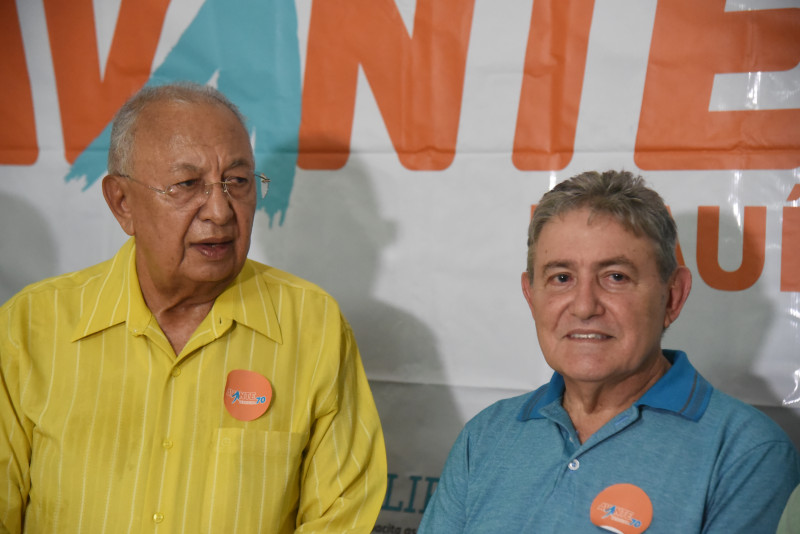 Prefeito Dr. Pessoa e Ricardo Bandeira, vice pré-candidato a prefeito,  - (Assis Fernandes/ O Dia )