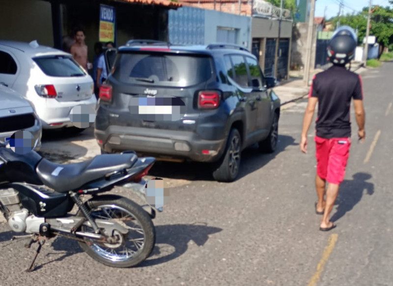 Carro envolvido no acidente no bairro Marquês. - (Reprodução / Redes sociais )