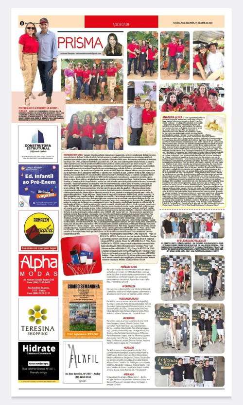 #PRISMA - Confira hoje (14) a nossa Coluna PRISMA no Jornal e Portal ODIA e as nossas Redes Sociais - www.portalodia.com -, Treads e as nossas Redes Sociais. - Aguardem a próxima edição LUCIENNE EM REVISTA. Chics!!!  - (Luciêne Sampaio)
