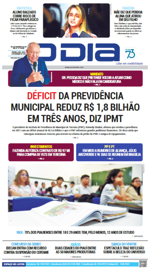 Confira os principais destaques do Jornal O Dia desta sexta-feira (06)