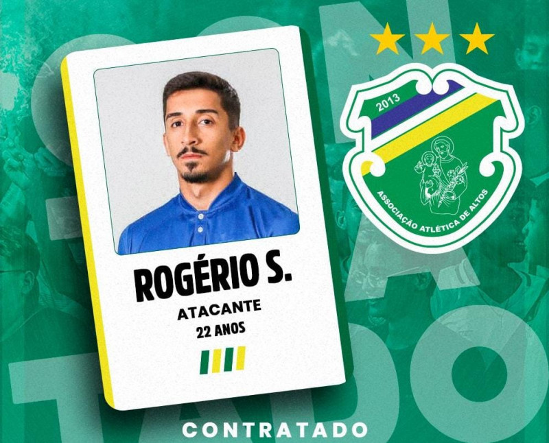 Altos acerta contratação do atacante Rogério Sena  - (Ascom / Altos)