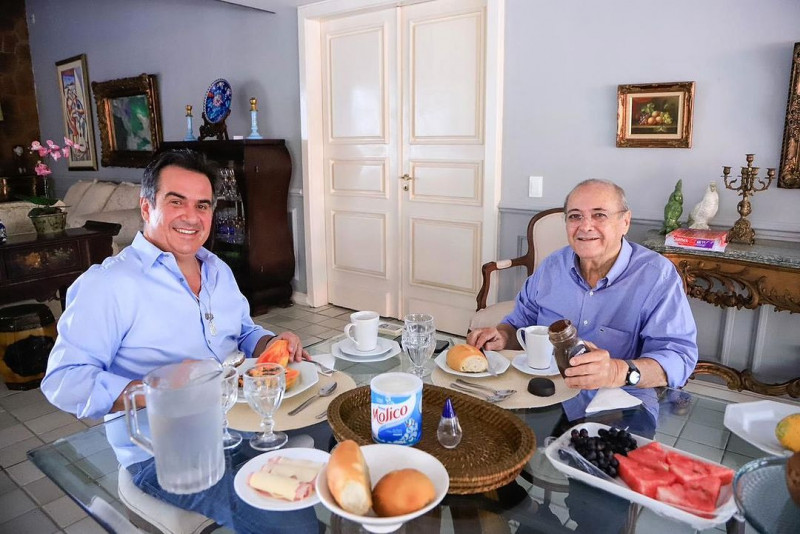 Silvio Mendes em reunião com Ciro Nogueira na manhã desta segunda  - (Divulgação Ciro Nogueira)