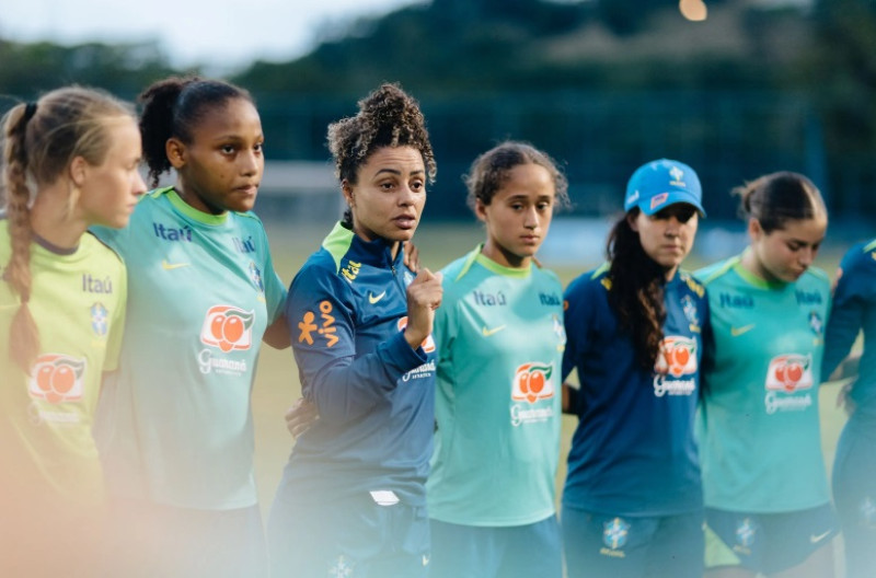 Seleção feminina vai representar o país no Sul-Americano sub-17 - (CT Dartanhã / Caique Coufal)