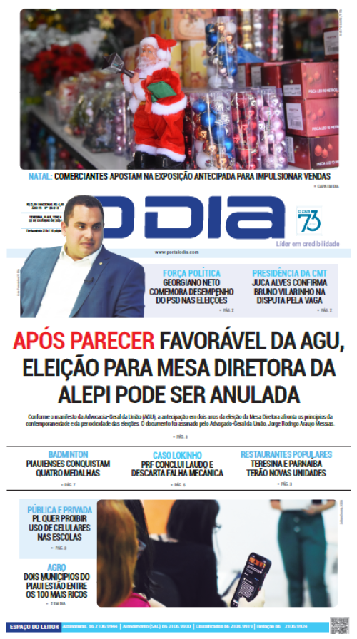 Confira os principais destaques do Jornal O Dia desta terça-feira (22)