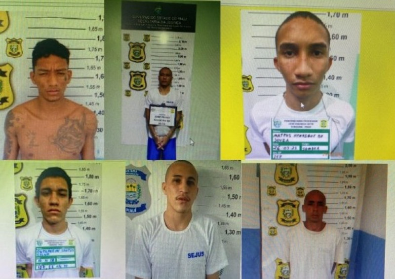 Detentos fogem da Penitenciária de Altos, neste domingo (07). - (Divulgação/Sejus)