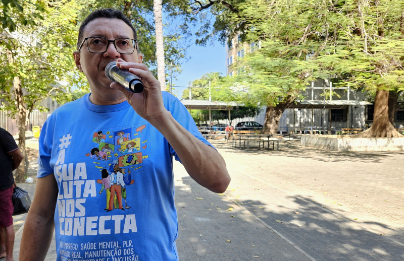 Gilberto Soares, vice-presidente do Sindicato dos Bancários do Piauí - (João Vieira / Ascom Sindicato dos Bancários do Piauí )