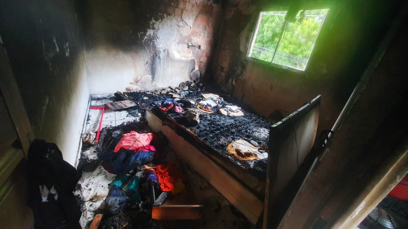 Apartamento de radialista pega fogo no Mocambinho e família faz campanha