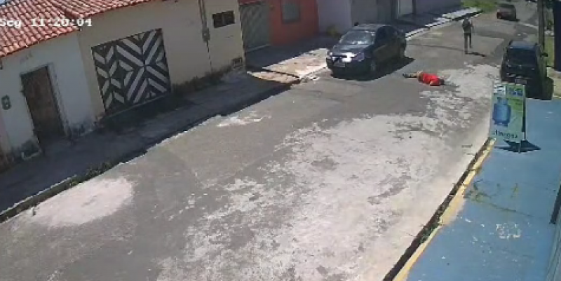 Imagens flagram suspeito de matar idoso durante tentativa de assalto na Zona Norte de Teresina - (Divulgação Ascom Secretaria de Segurança Pública do Piauí (SSP-PI))