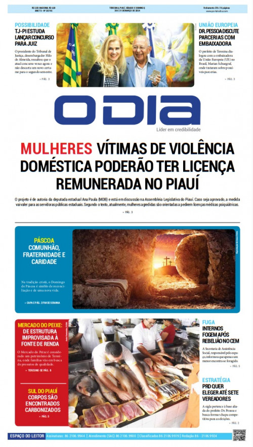 Confira os destaques do Jornal O Dia deste domingo (31)