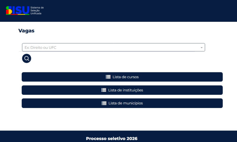 Sisu+ 2026 oferece nova chance de entrar na universidade; veja como - (Reprodução/MEC)