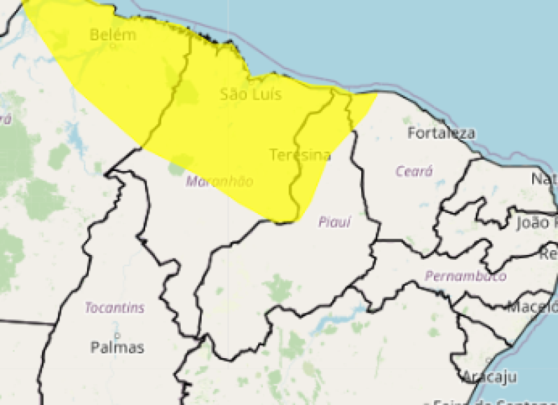 74 cidades do Piauí estão em alerta para chuvas intensas neste sábado (7); veja lista - (Reprodução)