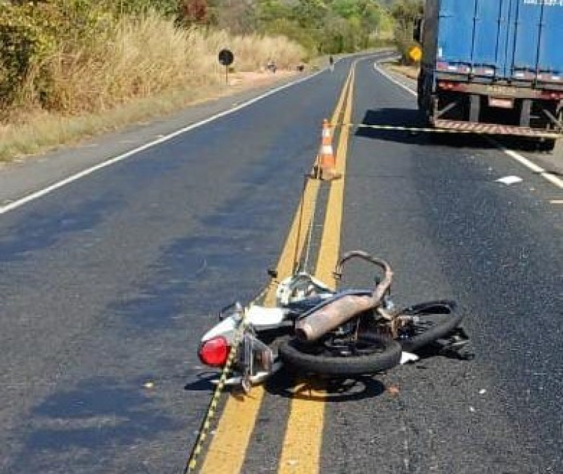 Motociclista morre em colisão com caminhão na BR-316 - (Foto: Reprodução)