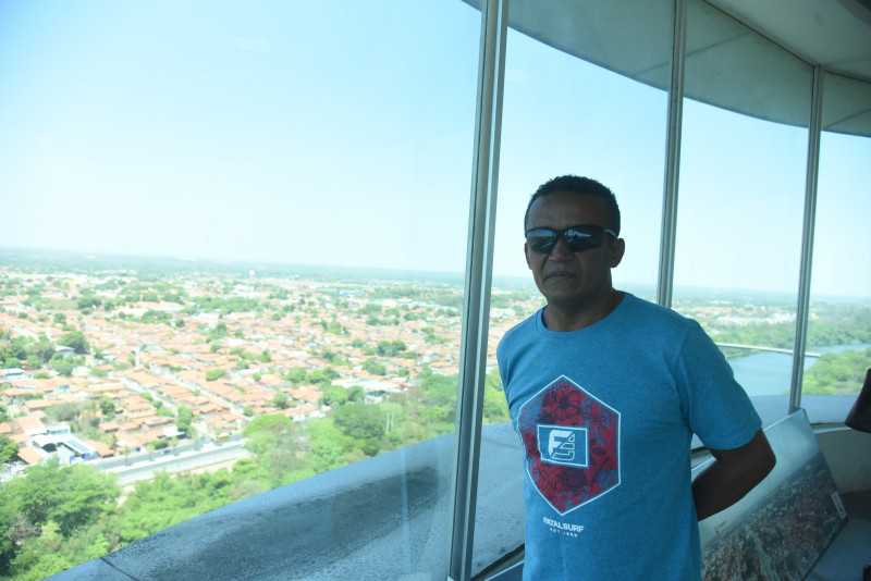Paulo Cesar veio de São Paulo para conhecer o ponto turístico  - (Assis Fernandes/ODIA)