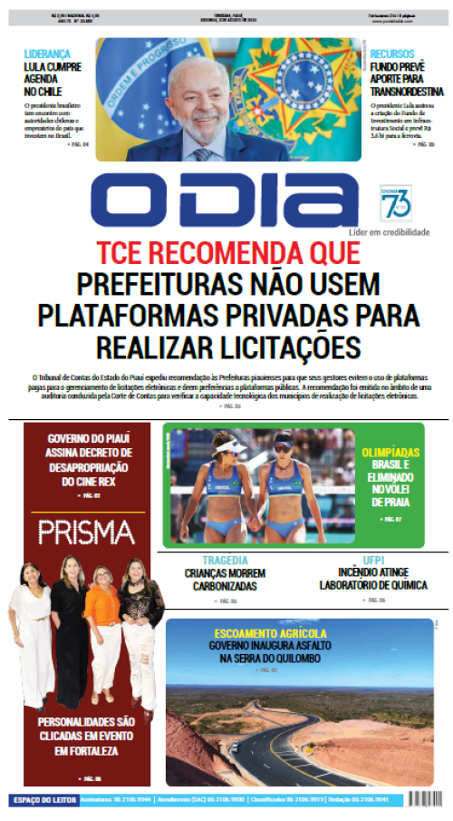 Confira os principais destaques do Jornal O Dia desta segunda-feira (05)