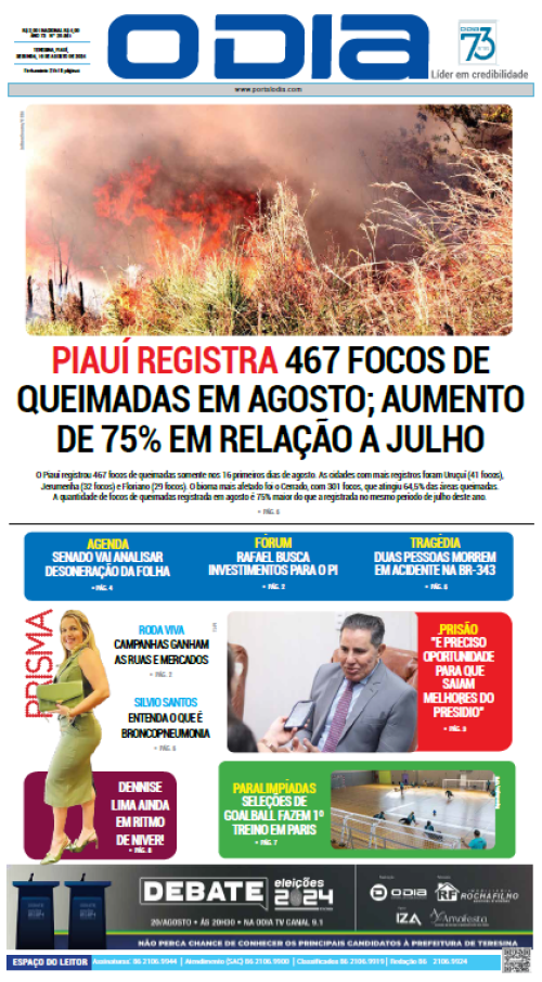 Confira os principais destaques do Jornal O Dia desta segunda-feira (19)