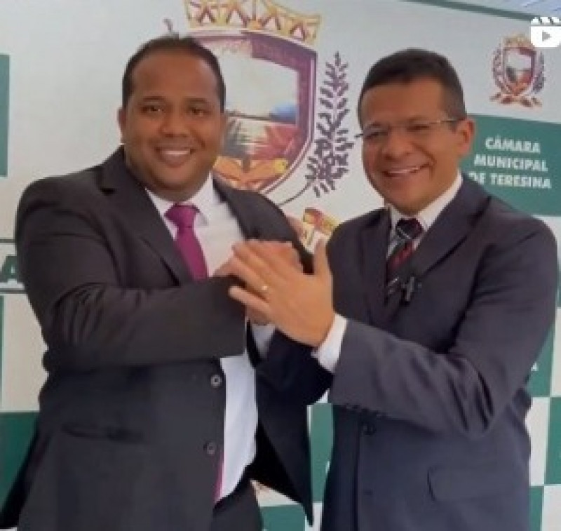 Presidente da Câmara, Enzo Samuel, e Marcos Lira, diretor do CT da UFPI. - (Reprodução)