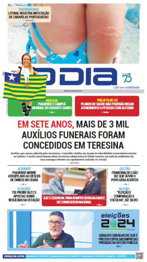 Confira os principais destaques do Jornal O Dia desta terça-feira (24)