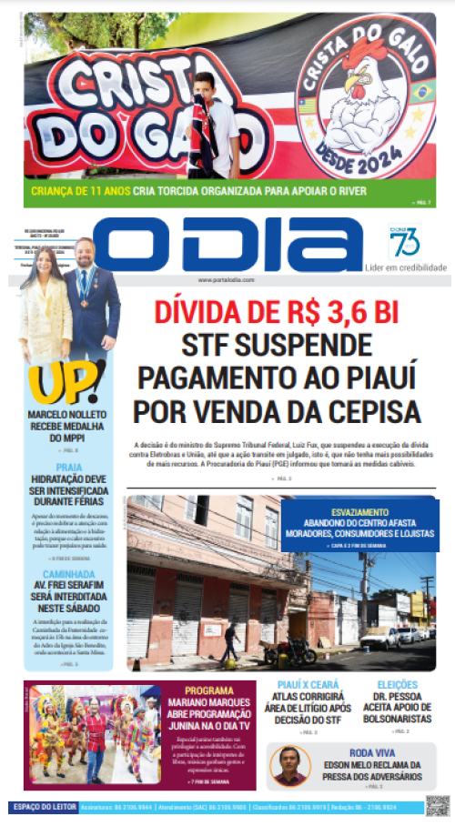 Confira os principais destaques do Jornal O Dia deste sábado (08)