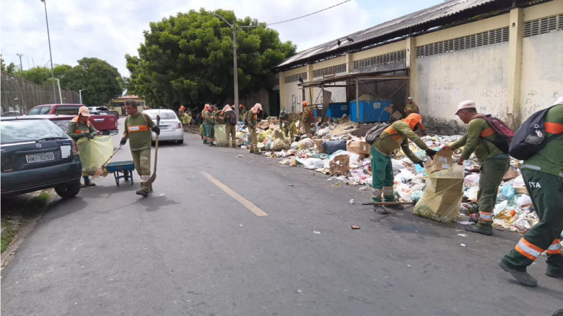 Com fim da greve dos garis, mais de 2 mil toneladas de lixo são recolhidas em Teresina