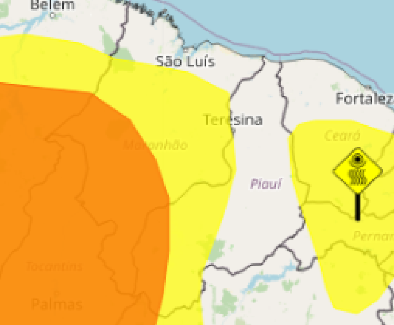 Teresina e 51 cidades do Piauí estão em alerta para chuvas intensas até quinta-feira (26) - (Reprodução)