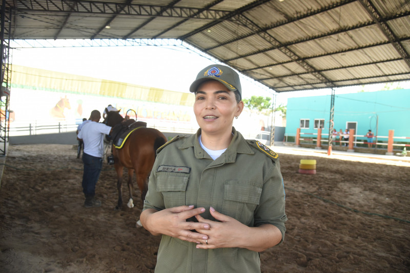 Major Sheylla, coordenadora do centro - (Assis Fernandes/ODIA)