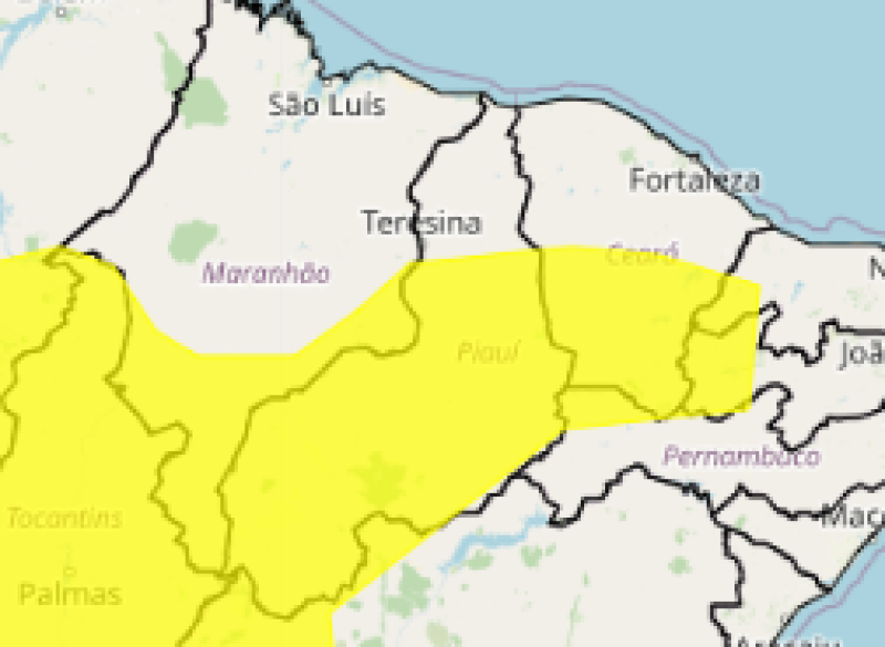 175 cidades do Piauí estão em alerta para ocorrência de chuvas intensas; saiba quais - (Reprodução)