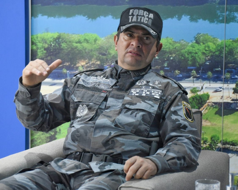 Comandante da Polícia Militar, Scheiwann Lopes - (Jailson Soares/ODIA)