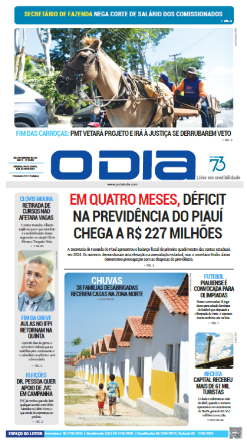 Confira os principais destaques do Jornal O Dia desta quarta-feira (03)
