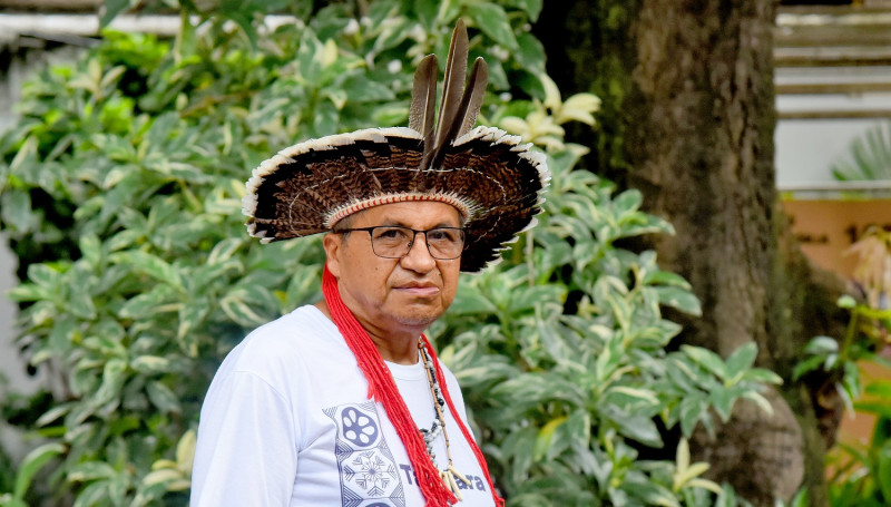 Cacique Henrique Manoel, liderança indígena da etnia Tabajara e diretor de Povos Originários da Sasc - (Assis Fernandes/O Dia)