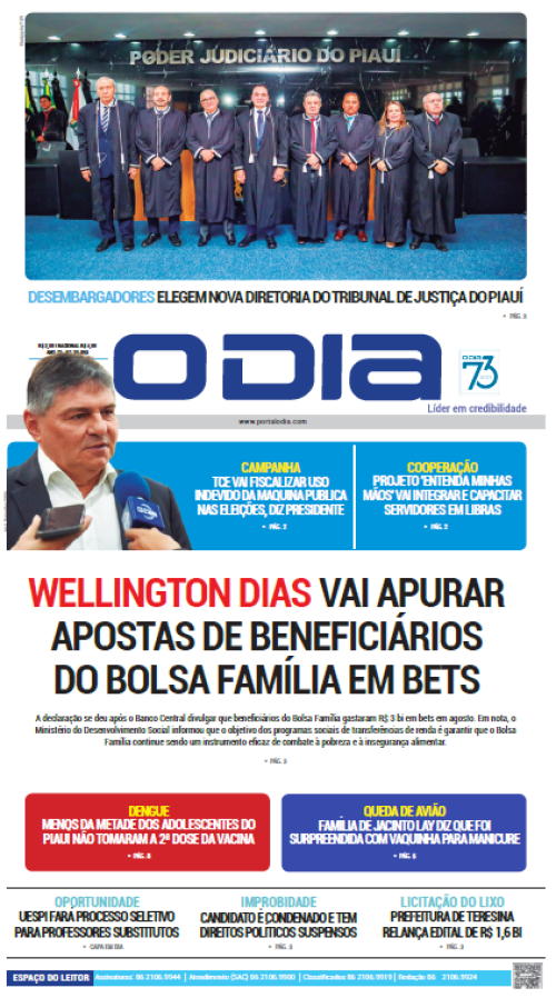 Confira os principais destaques do Jornal O Dia desta quinta-feira (26)