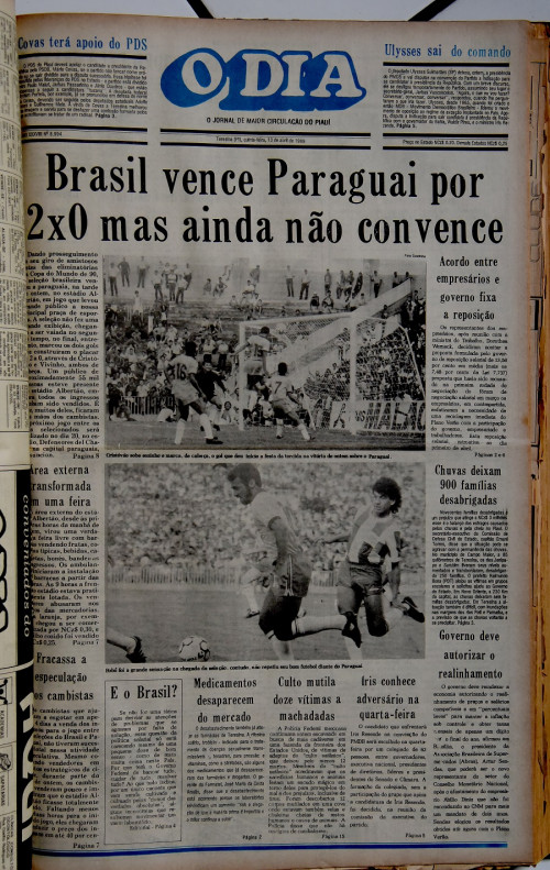 Jornal O Dia destacou a vitória da Seleção Brasileira no Albertão. - (Arquivo / O DIA)