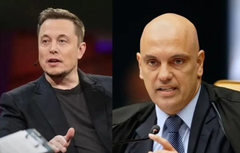 Elon Musk interage com a direita brasileira e volta a atacar Alexandre de Moraes