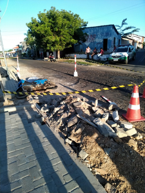 Motociclista morre em acidente em Campo Maior - (Divulgação/PM)