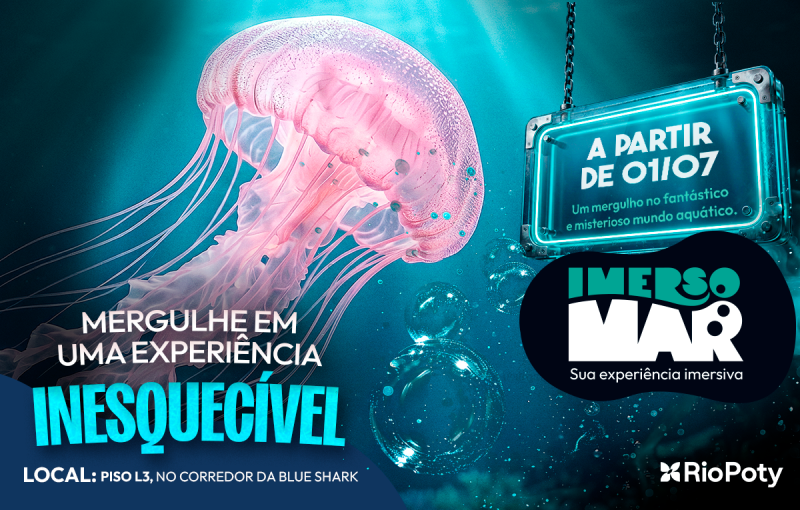 Shopping Rio Poty apresenta Imerso Mar, experiência aquática para férias de julho; veja ingressos e horários  Editar dados Descartar - (Divulgação)