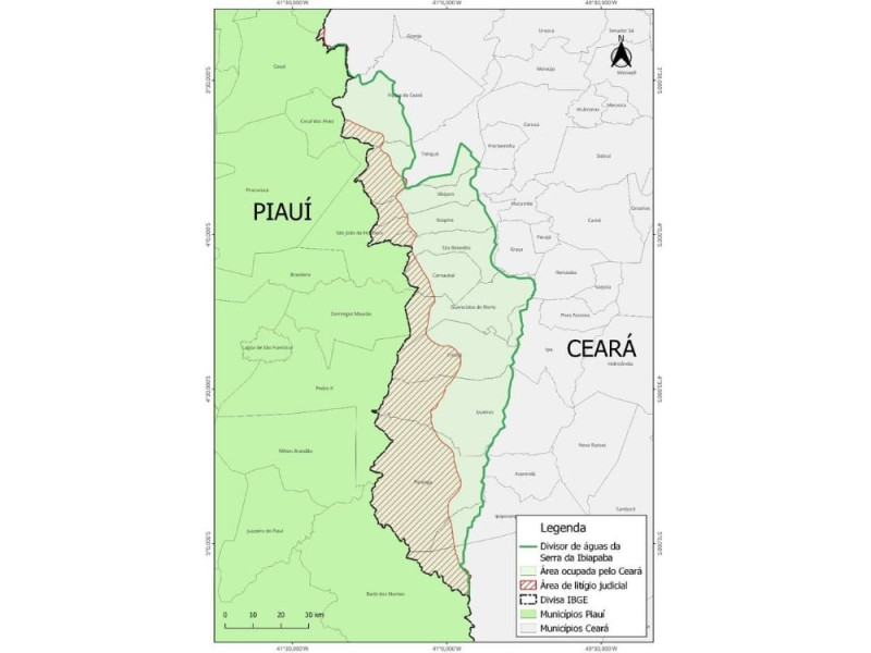 Litígio Piauí x Ceará Serra da Ibiapaba está em território piauiense, confirma laudo do Exército - (Divulgação/Gov. do Piauí)