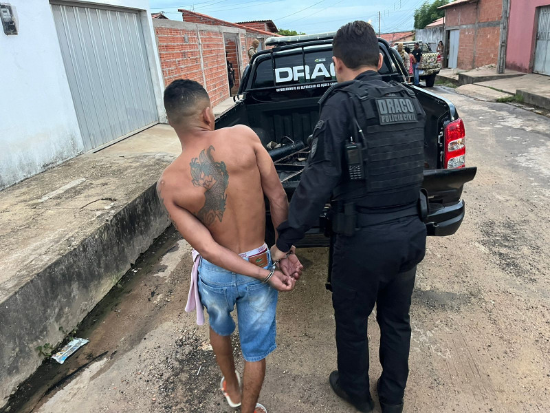Jeferson Blim Blim foi preso na zona Norte de Teresina - (Divulgação/Polícia Civil)