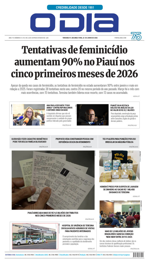 Confira os principais destaques do Jornal O Dia desta segunda-feira (22)