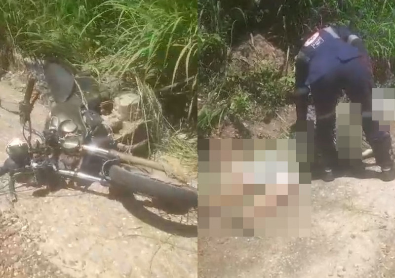 VÍDEO: homem morre após perder controle de motocicleta e colidir contra poste - (Reprodução/Redes Sociais)