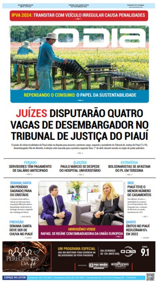 Confira os destaques do Jornal O Dia desta sexta-feira (29)