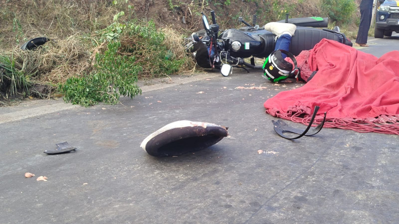 Passageiro de moto por aplicativo morre após acidente com caminhão na BR-343, em Teresina