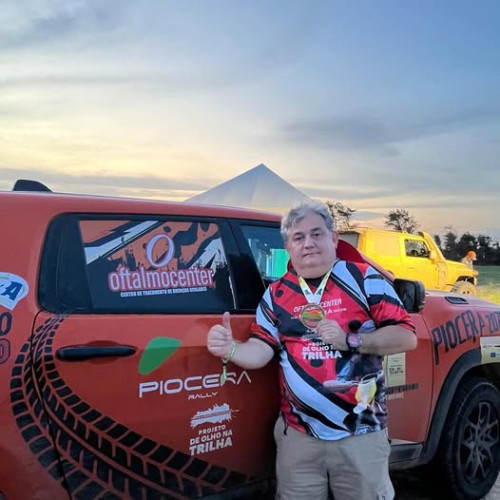 #Rally - Um click do médico Marcos Aurélio Monteiro Araújo - by Oftalmocenter, foi piloto no Rally Piocerá 2025. Chics!!! - (Arquivo Pessoal)