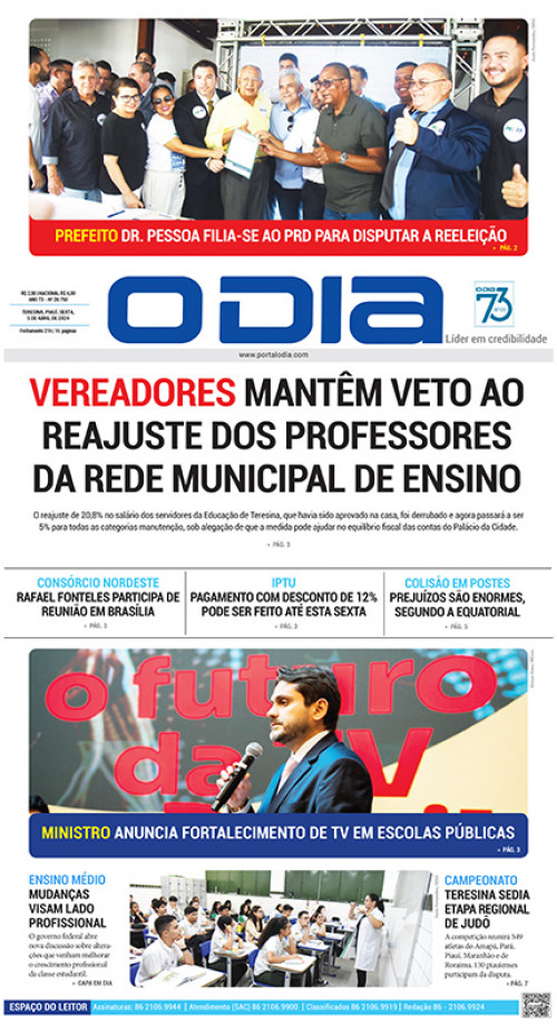 Confira os destaques do Jornal O Dia desta sexta-feira (05) - (Reprodução)