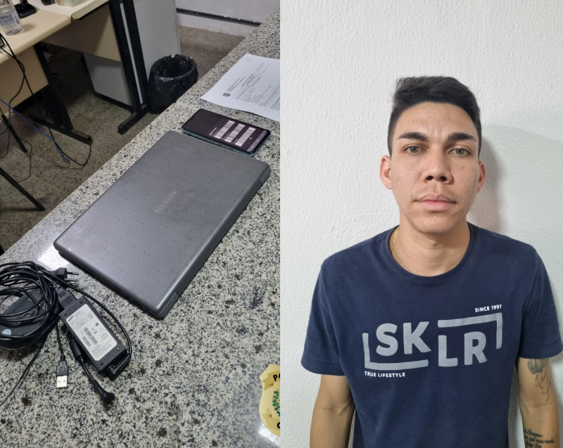Homem é preso em shopping de Teresina acusado de vender aparelhos eletrônicos furtados