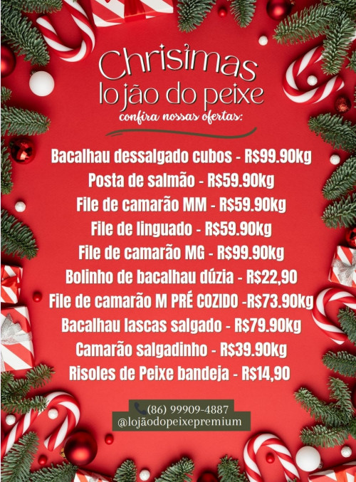 #Natal - Confira as Ofertas do Lojão do Peixe Premium - Rainha dos Pescados - by Marainalda Oliveira. Imperdível!!! - (Divulgação)
