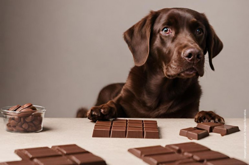 Chocolate pode causar intoxicação alimentar em cães
